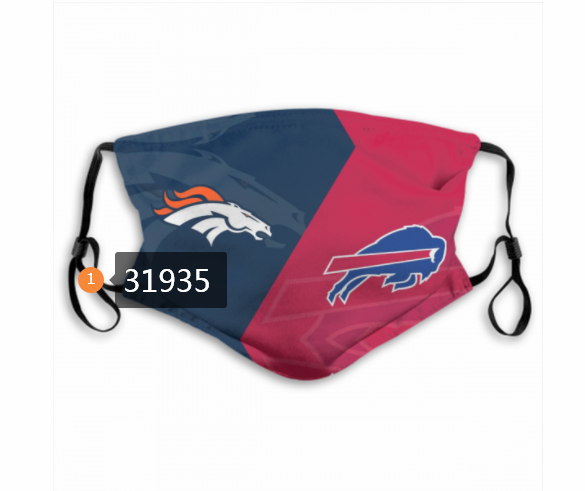 NFL Buffalo Bills 162020 Dust mask with filter->nfl dust mask->Sports Accessory